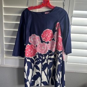 Lilly Pulitzer navy floral dress